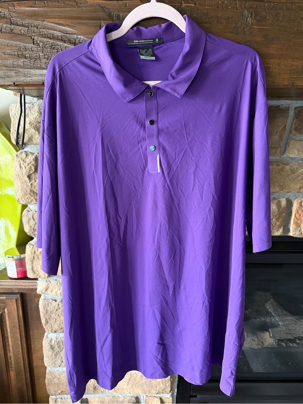 Nike Tiger Woods Platinum Dri Fit Golf Polo Shirt